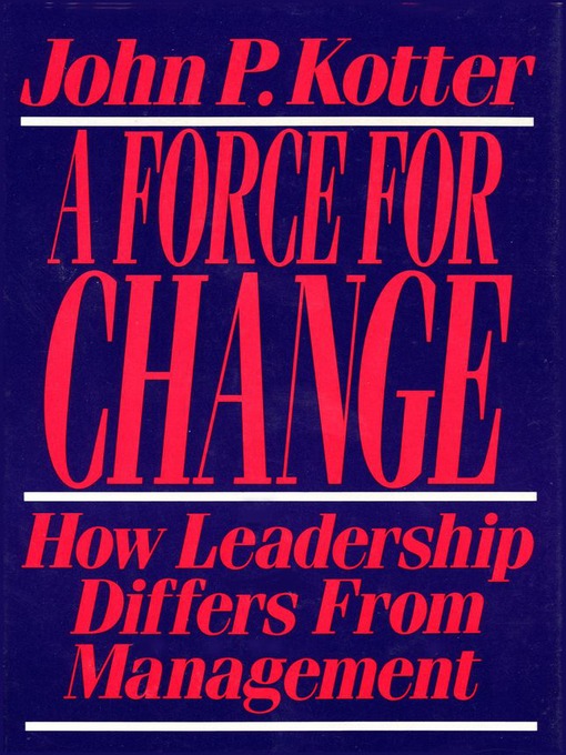 Title details for Force for Change by John P. Kotter - Wait list